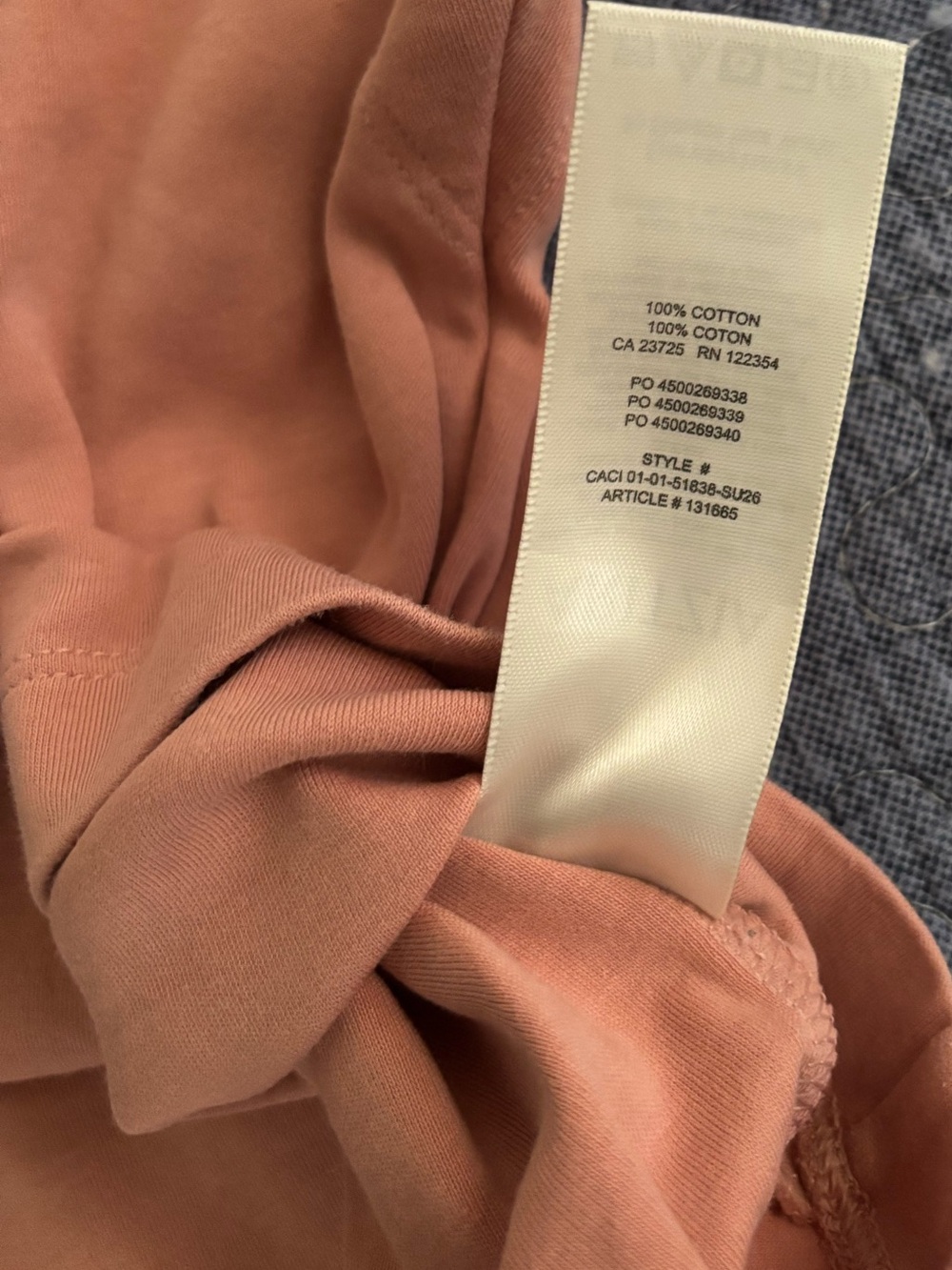 Aritzia - Babaton Interlock Cotton, Off-Shoulder top, soft pink LARGE - Picture 15 of 15